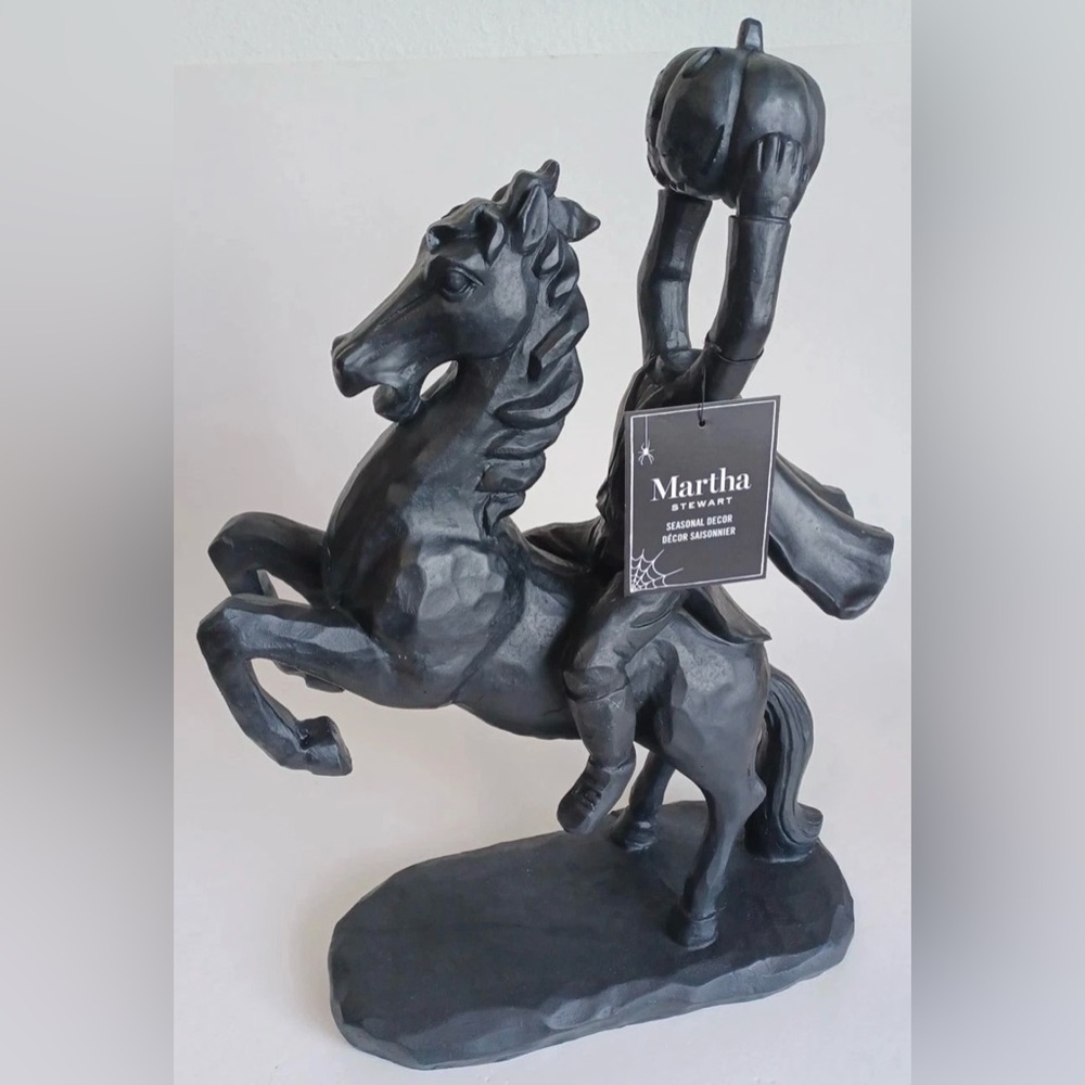 HARD TO FIND Martha Stewart Halloween Headless Horseman Figurine
